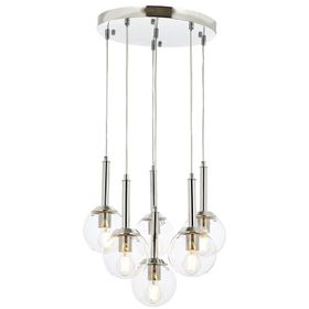 Avonni AV-60216-6KT Krom Kaplama 50 cm Modern Avize
