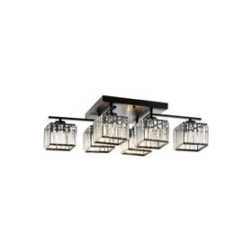 Avonni AV-60230-6BSY Eskitme-Siyah Boyalı 80x40 cm Modern Avize