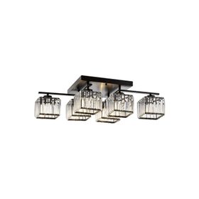 Avonni AV-60230-6BSY Eskitme-Siyah Boyalı 80x40 cm Modern Avize