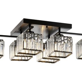 Avonni AV-60230-6BSY Eskitme-Siyah Boyalı 80x40 cm Modern Avize
