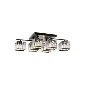 Avonni AV-60230-6BSY Eskitme-Siyah Boyalı 80x40 cm Modern Avize