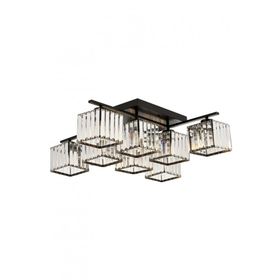 Avonni AV-60230-8BSY Eskitme-Siyah Boyalı 80 cm Modern Avize