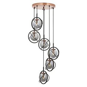 Avonni AV-60291-6T-BSY Siyah Boyalı Modern Avize