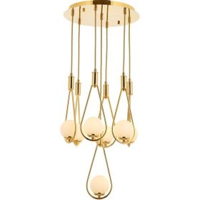 Avonni AV-60312-7ST Sarı Kaplama Modern Avize