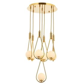 Avonni AV-60312-7ST Sarı Kaplama Modern Avize