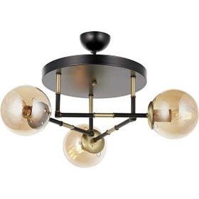 Avonni AV-60327-3T-BSY Eskitme Siyah Kaplama Modern Avize