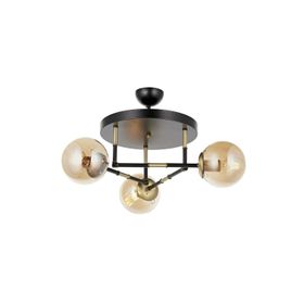 Avonni AV-60327-3T-BSY Eskitme Siyah Kaplama Modern Avize