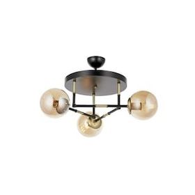 Avonni AV-60327-3T-BSY Eskitme Siyah Kaplama Modern Avize