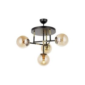 Avonni AV-60327-4T-BSY Eskitme Siyah Kaplama Modern Avize