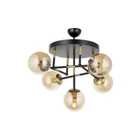Avonni AV-60327-5T-BSY Eskitme Siyah Kaplama Modern Avize