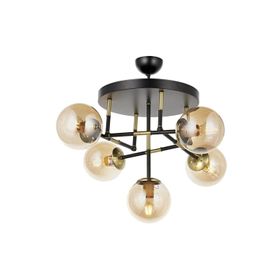 Avonni AV-60327-5T-BSY Eskitme Siyah Kaplama Modern Avize