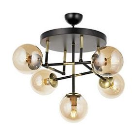 Avonni AV-60327-5T-BSY Eskitme Siyah Kaplama Modern Avize