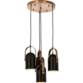 Avonni AV-60349-4ET Siyah Boyalı Modern Avize