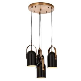 Avonni AV-60349-4ET Siyah Boyalı Modern Avize