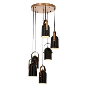 Avonni AV-60349-6ET Siyah Boyalı Modern Avize