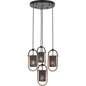 Avonni AV-60352-4T-BSY Siyah Boyalı Modern Avize