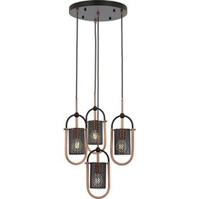 Avonni AV-60352-4T-BSY Siyah Boyalı Modern Avize