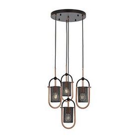 Avonni AV-60352-4T-BSY Siyah Boyalı Modern Avize