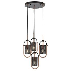 Avonni AV-60352-4T-BSY Siyah Boyalı Modern Avize