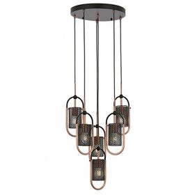 Avonni AV-60352-6T-BSY Siyah Boyalı Modern Avize