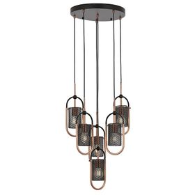 Avonni AV-60352-6T-BSY Siyah Boyalı Modern Avize