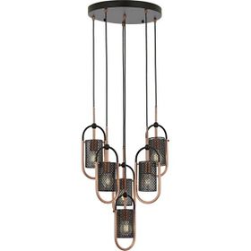 Avonni AV-60352-6T-BSY Siyah Boyalı Modern Avize
