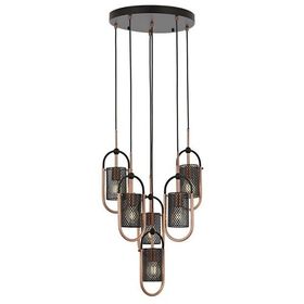 Avonni AV-60352-6T-BSY Siyah Boyalı Modern Avize