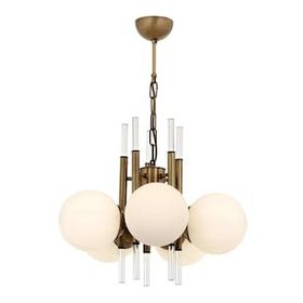 Avonni AV-60385-5E Eskitme Kaplama E27 Metal Cam Kristal 50 cm Siyah Modern Avize