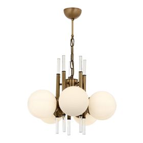 Avonni AV-60385-5E Eskitme Kaplama E27 Metal Cam Kristal 50 cm Siyah Modern Avize
