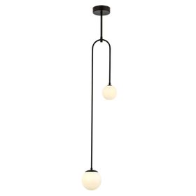 Avonni AV-60389-2BSA Sarı Boyalı G9 Metal Cam 20X12 cm Siyah Modern Avize
