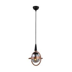 Avonni AV-60391-1BSY Siyah-Bakır Boya-Kaplama E14 Metal Cam 25 cm Siyah Modern Avize