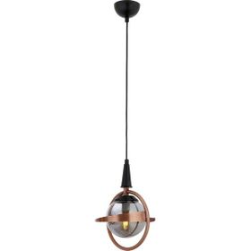 Avonni AV-60391-1BSY Siyah-Bakır Boya-Kaplama E14 Metal Cam 25 cm Siyah Modern Avize