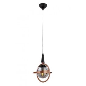 Avonni AV-60391-1BSY Siyah-Bakır Boya-Kaplama E14 Metal Cam 25 cm Siyah Modern Avize