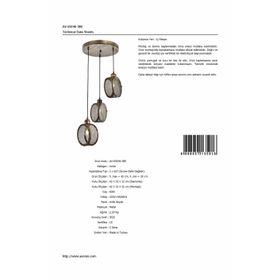 Avonni AV-65040-3BE Antik Avize