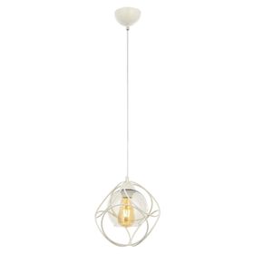 Avonni AV-65196-1BBY Beyaz Boyalı Modern E27 Metal Cam 25cm Avize