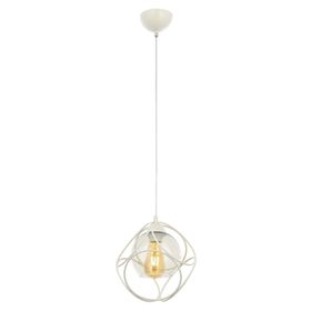 Avonni AV-65196-1BBY Beyaz Boyalı Modern E27 Metal Cam 25cm Avize