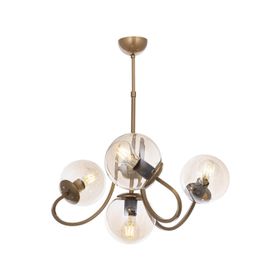 Avonni AV-65217-4E Eskitme Kaplama Metal Cam 58 cm Modern Avize