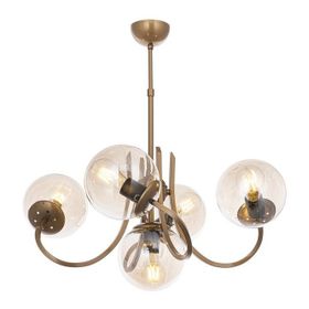 Avonni AV-65217-5E Eskitme Kaplama Metal Cam 60 cm Modern Avize