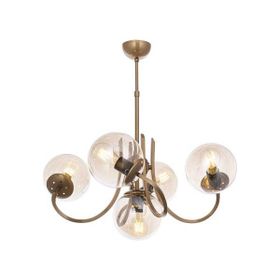 Avonni AV-65217-5E Eskitme Kaplama Metal Cam 60 cm Modern Avize