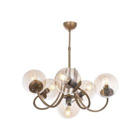 Avonni AV-65217-6E Eskitme Kaplama Metal Cam 60 cm Modern Avize