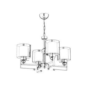 Avonni AV-65227-4K Krom Kaplama 58 cm Modern Avize
