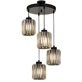 Avonni AV-65230-4T-BSY Siyah Boyalı 40 cm Modern Avize