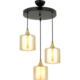 Avonni AV-65233-3T-BSY-B Siyah Boyalı 40 cm Modern Avize