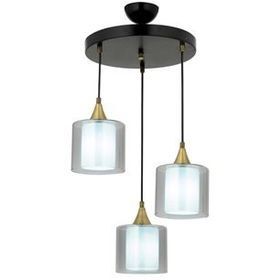 Avonni AV-65233-3T-BSY-F Siyah Boyalı 40 cm Modern Avize