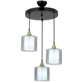 Avonni AV-65233-3T-BSY-F Siyah Boyalı 40 cm Modern Avize