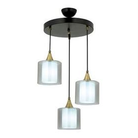 Avonni AV-65233-3T-BSY-F Siyah Boyalı 40 cm Modern Avize