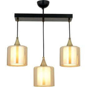 Avonni AV-65233-3Y-BSY-B Siyah Boyalı 60x14 cm Modern Avize