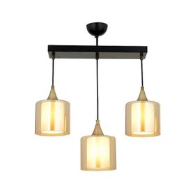 Avonni AV-65233-3Y-BSY-B Siyah Boyalı 60x14 cm Modern Avize