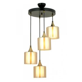 Avonni AV-65233-4T-BSY-B Siyah Boyalı 40 cm Modern Avize