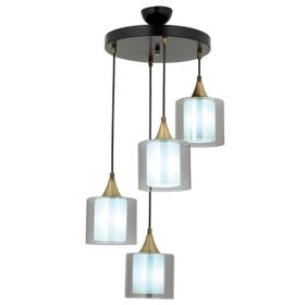 Avonni AV-65233-4T-BSY-F Siyah Boyalı 40 cm Modern Avize